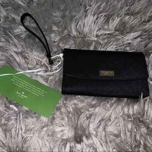 Black Kate spade wristlet/iPhone case